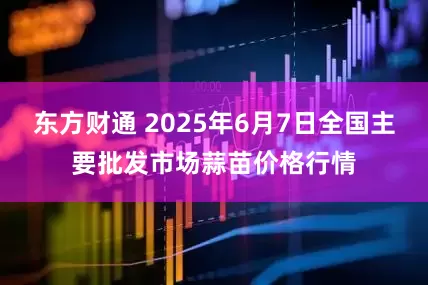 东方财通 2025年6月7日全国主要批发市场蒜苗价格行情